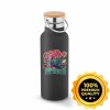 GARRAFAS E SQUEEZES SQUEEZE DE AÇO INOX TÉRMICA MODELO RAGNAR COM PAREDE DUPLA COM DTF UV 570ML Preto e branco frente - 10 un.