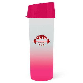 GARRAFAS E SQUEEZES SQUEEZE DE PP MODELO ACQUA BIO 480ML DEGRADÊ ROSA 300 un. - Preto e branco frente e verso