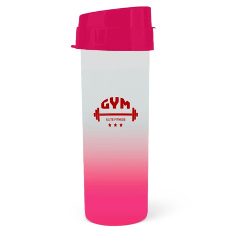 GARRAFAS E SQUEEZES SQUEEZE DE PP MODELO ACQUA BIO 480ML DEGRADÊ ROSA 300 un. - Preto e branco frente e verso