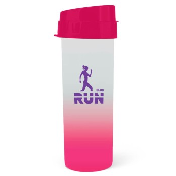 GARRAFAS E SQUEEZES SQUEEZE DE PP MODELO ACQUA BIO 480ML DEGRADÊ ROSA 100 un. - Preto e branco frente e verso