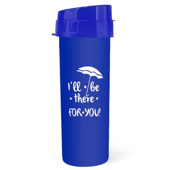 GARRAFAS E SQUEEZES SQUEEZE DE PP MODELO ACQUA BIO 480ML TRANSLÚCIDO AZUL 500 un. - Preto e branco frente e verso