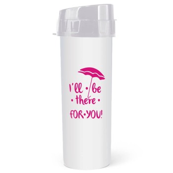 GARRAFAS E SQUEEZES SQUEEZE DE PP MODELO ACQUA BIO 480ML TRANSLÚCIDO BRANCO 500 un. - Preto e branco frente e verso