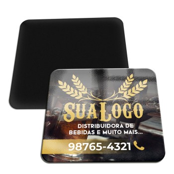 ÍMÃS DE GELADEIRA 4 CANTOS ARREDONDADOS COUCHÊ 250G VERNIZ UV TOTAL FR 50X45MM Colorido frente - 1000 un.