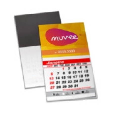 IMAS DE GELADEIRA CORTE RETO COM CALENDARIO COUCHE 250G VERNIZ UV TOTAL FR 50X45MM Colorido frente - 500 un.