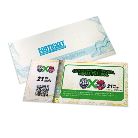 INGRESSOS DE SEGURANÇA 105X51MM AMARELO Colorido frente - 252 un.