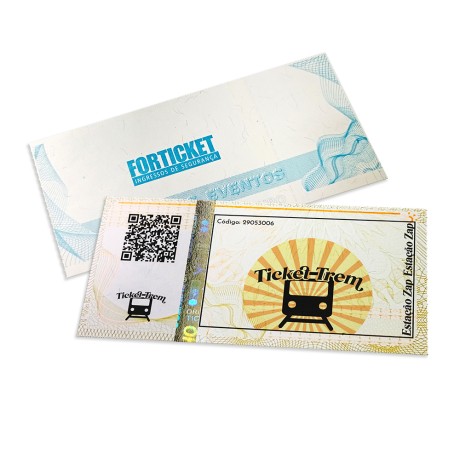 INGRESSOS DE SEGURANÇA 105X51MM AMARELO Colorido frente - 504 un.