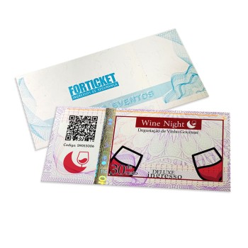 INGRESSOS DE SEGURANÇA 105X51MM LILAS Colorido frente - 504 un.