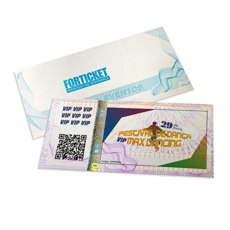INGRESSOS DE SEGURANÇA 105X51MM LILAS Colorido frente - 252 un.