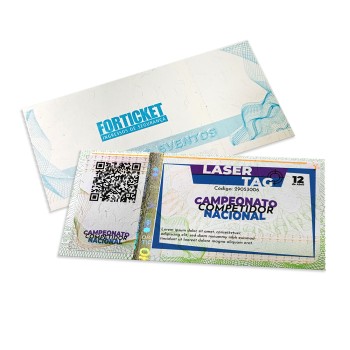 INGRESSOS DE SEGURANÇA 105X51MM VERDE Colorido frente - 504 un.
