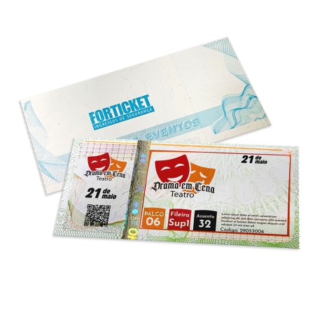 INGRESSOS DE SEGURANÇA 105X51MM VERDE Colorido frente - 108 un.