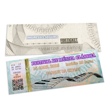 INGRESSOS DE SEGURANÇA 150X55MM AZUL Colorido frente - 504 un.