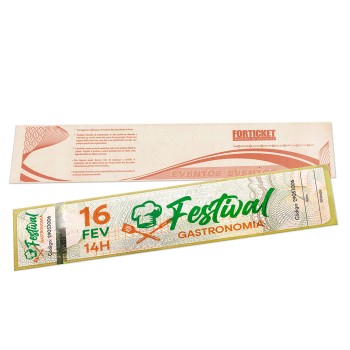 INGRESSOS DE SEGURANÇA 211X51MM AMARELO Colorido frente - 504 un.