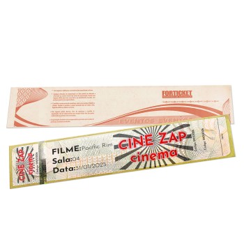 INGRESSOS DE SEGURANÇA 211X51MM AMARELO Colorido frente - 102 un.