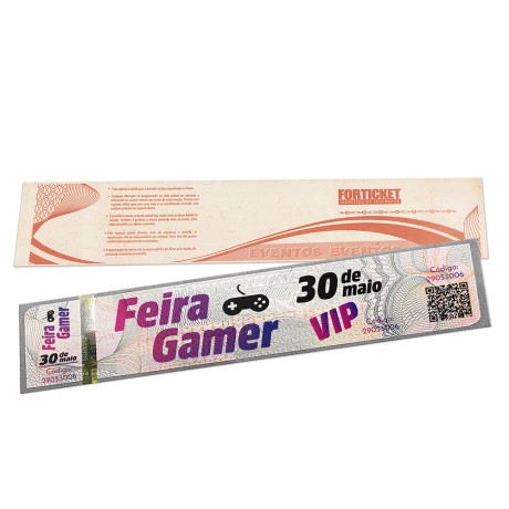 INGRESSOS DE SEGURANÇA 211X51MM CINZA Colorido frente - 504 un.