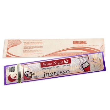 INGRESSOS DE SEGURANÇA 211X51MM LILAS Colorido frente - 252 un.