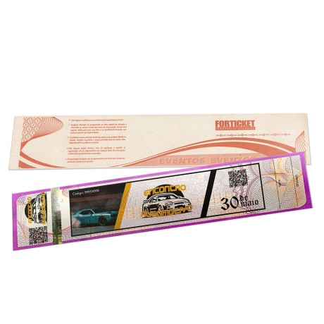 INGRESSOS DE SEGURANÇA 211X51MM ROSA Colorido frente - 504 un.