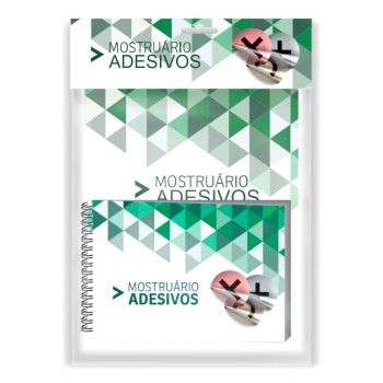 KITS DE MOSTRUÁRIO ADESIVOS Colorido frente e verso - 1 un.