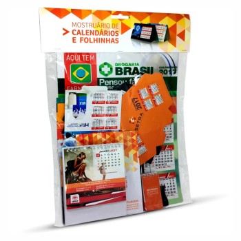 KITS DE MOSTRUÁRIO CALENDÁRIO PADRÃO Colorido frente e verso - 1 un.