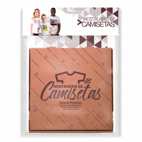 KITS DE MOSTRUÁRIO CAMISETAS Colorido frente e verso - 1 un.