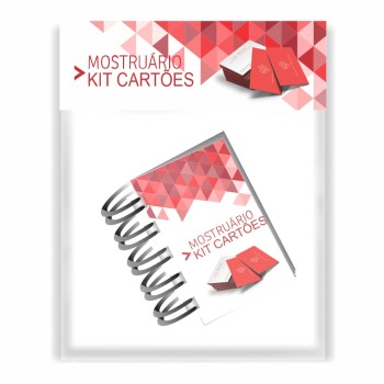 KITS DE MOSTRUÁRIO CARTÕES DE VISITA Colorido frente e verso - 1 un.