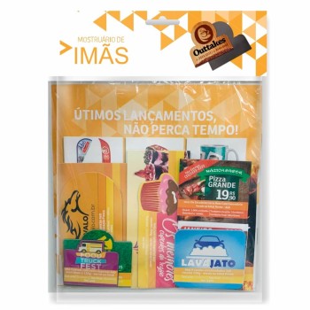 KITS DE MOSTRUÁRIO IMÃS Colorido frente e verso - 1 un.
