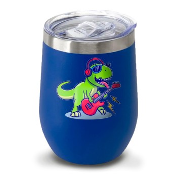 CANECA, COPOS E TAÇAS COPOS COPOS TÉRMICOS MODELO CUIA E DTF UV 360ML AZUL Preto e branco frente - 5 un.