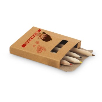 LÁPIS, APONTADORES E GIZ DE CERA KITS PARA COLORIR MODELO ANIM 73X89MM Colorido frente - 25 un.