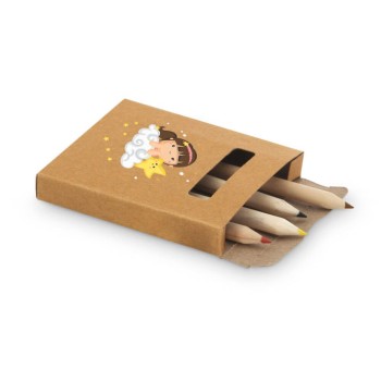 LÁPIS, APONTADORES E GIZ DE CERA KITS PARA COLORIR MODELO ANIM 73X89MM Colorido frente - 50 un.