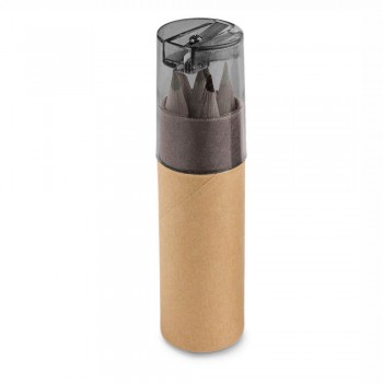 KITS PARA COLORIR PADRÃO MINI PORTA LÁPIS DE COR CILÍNDRICO PRETA 100 un.
