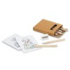 KITS PARA COLORIR LÁPIS APONTADOR E DESENHOS MODELO ANIM 73X89MM 25 un.