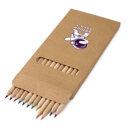 LÁPIS, APONTADORES E GIZ DE CERA LÁPIS LÁPIS DE COLORIR CAIXA COM 12UN Colorido frente - 25 un.