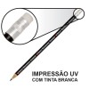 LÁPIS DE COR PERSONALIZADO PRETO RESINADO COM BORRACHA Colorido frente - 100 un.