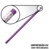 LÁPIS DE COR PERSONALIZADO ROXO RESINADO COM BORRACHA Colorido frente - 50 un.