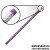 LÁPIS DE COR PERSONALIZADO ROXO RESINADO COM BORRACHA