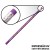 LÁPIS DE COR PERSONALIZADO ROXO RESINADO COM BORRACHA