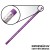 LÁPIS DE COR PERSONALIZADO ROXO RESINADO COM BORRACHA