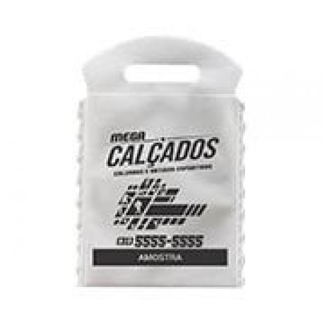 LIXEIRA PARA CARRO 175X260MM BRANCO Preto e branco frente - 100 un.