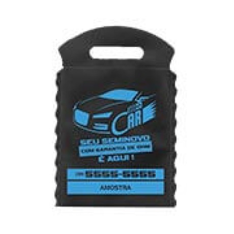 LIXEIRA PARA CARRO 175X260MM PRETO 50 un. - Preto e branco frente