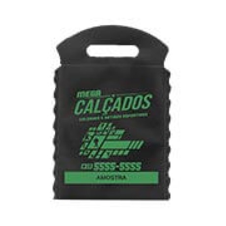 LIXEIRA PARA CARRO 175X260MM PRETO 100 un. - Preto e branco frente