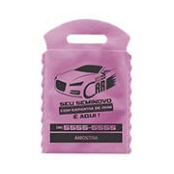 LIXEIRA PARA CARRO 175X260MM ROSA Preto e branco frente - 50 un.