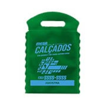 LIXEIRA PARA CARRO 175X260MM VERDE Preto e branco frente - 100 un.