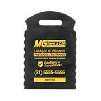 LIXEIRA PARA CARRO 210X300MM PRETO Preto e branco frente - 1000 un.