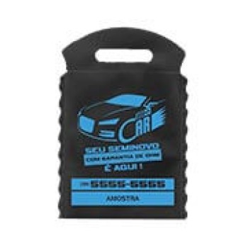 LIXEIRA PARA CARRO 210X300MM PRETO Preto e branco frente - 50 un.