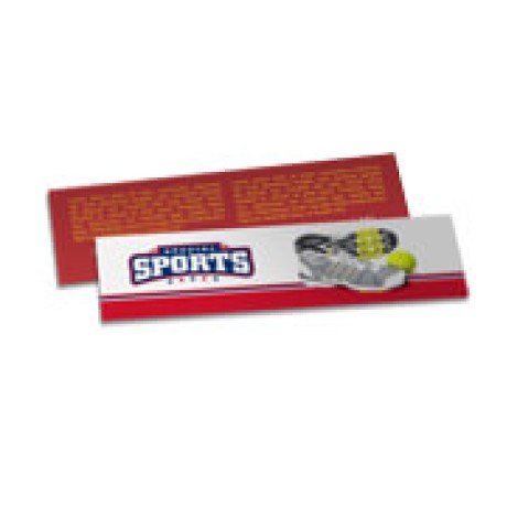 MARCADOR DE PÁGINA COUCHÊ 300G LAM FOSCA E HOT STAMPING 182X51 Colorido frente e verso - 500 un.