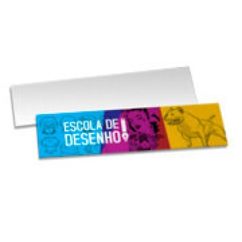 MARCADOR DE PÁGINA COUCHÊ 300G SEM LAMINAÇÃO E SEM VERNIZ SEM VERNIZ 182X51 Colorido frente - 100 un.
