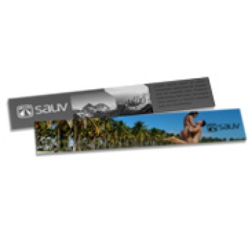 MARCADOR DE PÁGINA COUCHÊ 300G VERNIZ UV TOTAL FRENTE 273X51 Colorido frente e preto e branco verso - 5000 un.