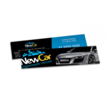 MARCADOR DE PÁGINA COUCHÊ 300G VERNIZ UV TOTAL FRENTE E VERSO 182X51 Colorido frente e verso - 3000 un.