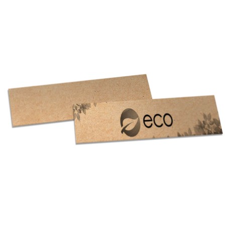 MARCADOR DE PÁGINA KRAFT 250G SEM VERNIZ 182X51 Preto e branco frente - 250 un.