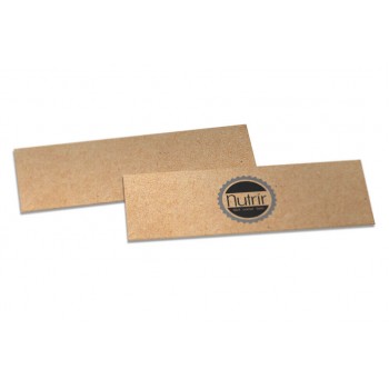 MARCADOR DE PÁGINA KRAFT 250G SEM VERNIZ 273X51 Preto e branco frente - 500 un.