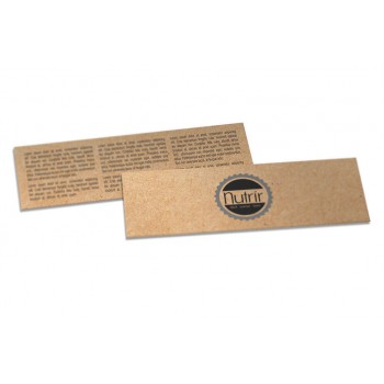 MARCADOR DE PÁGINA KRAFT 250G SEM VERNIZ 273X51 Preto e branco frente e verso - 500 un.